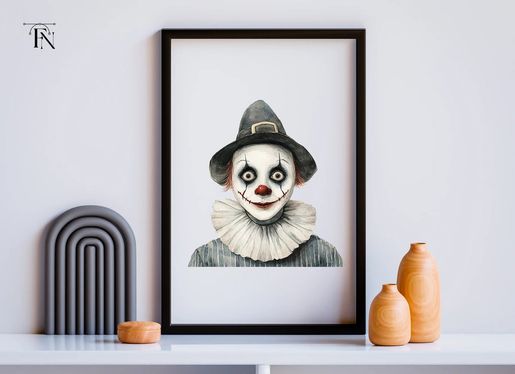 Creepy Clown Clipart Bundle