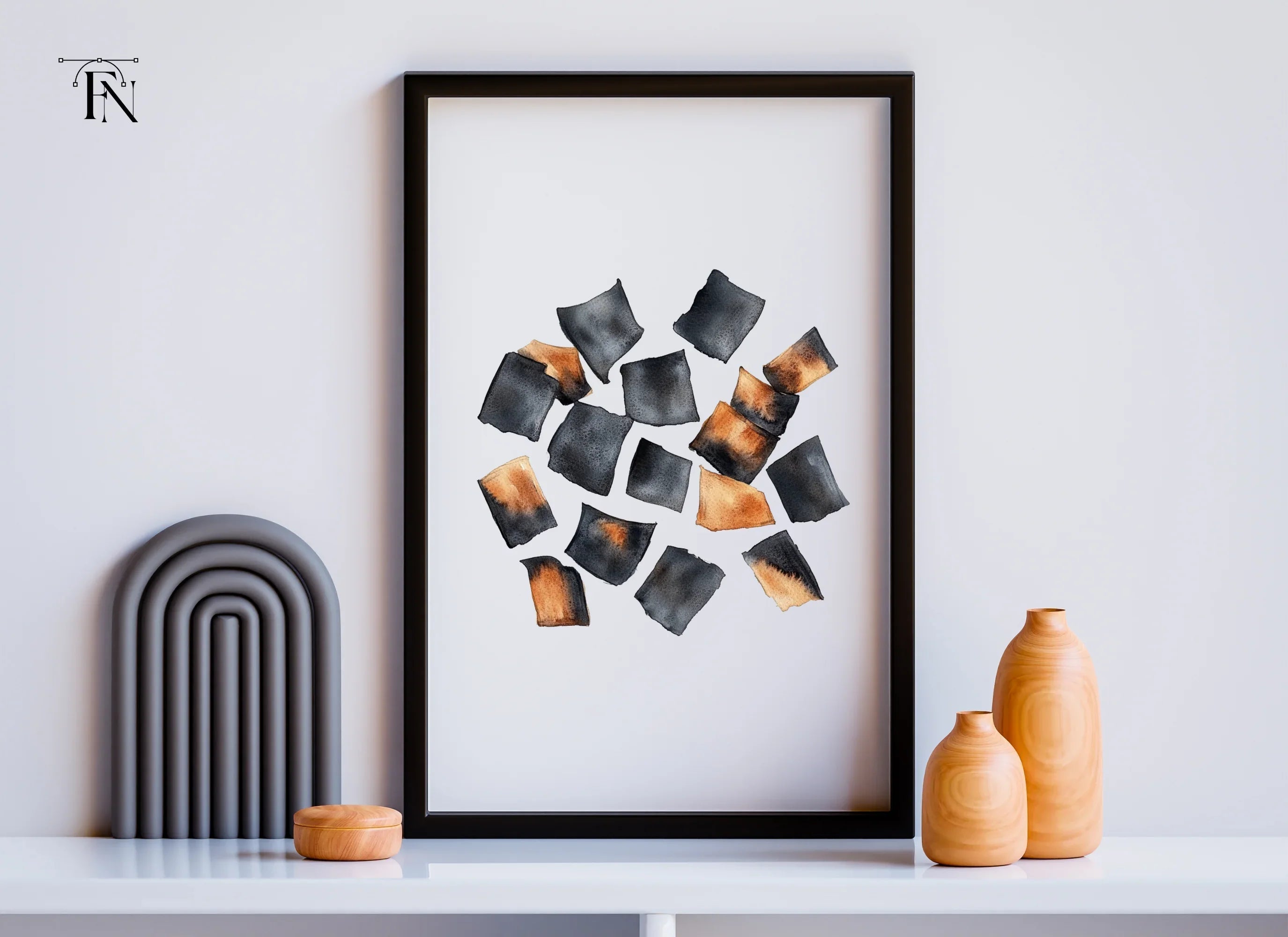 Scattered Burnt Pieces Clipart Bundle