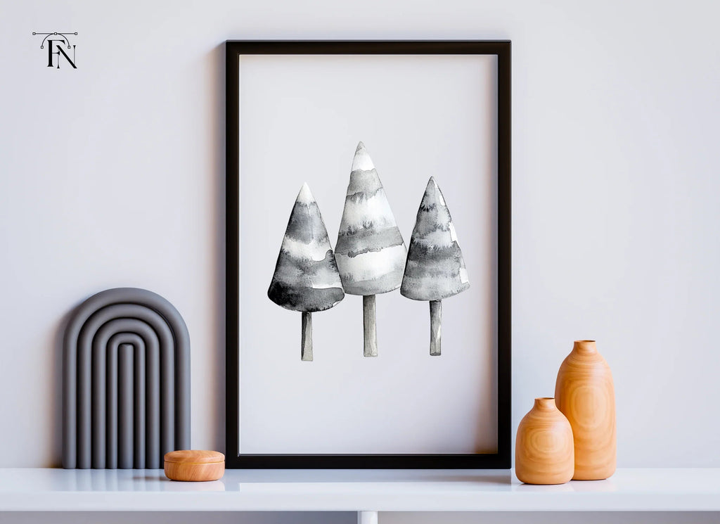 Winter Trees Clipart Bundle