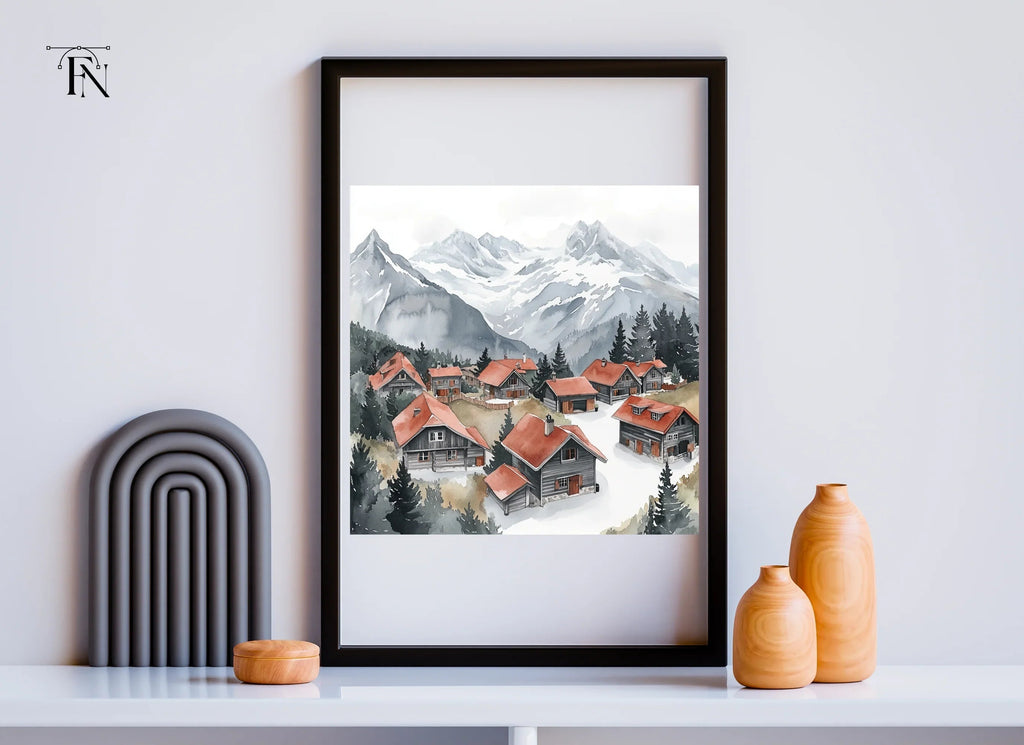 Alpine Village Clipart Bundle