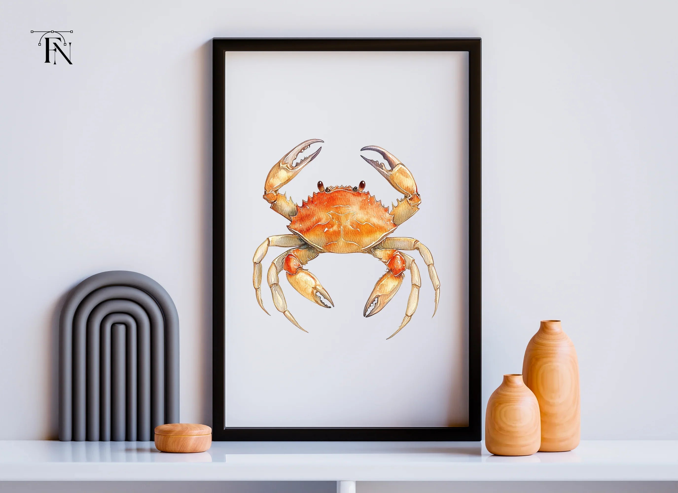 Orange Crab Clipart Bundle