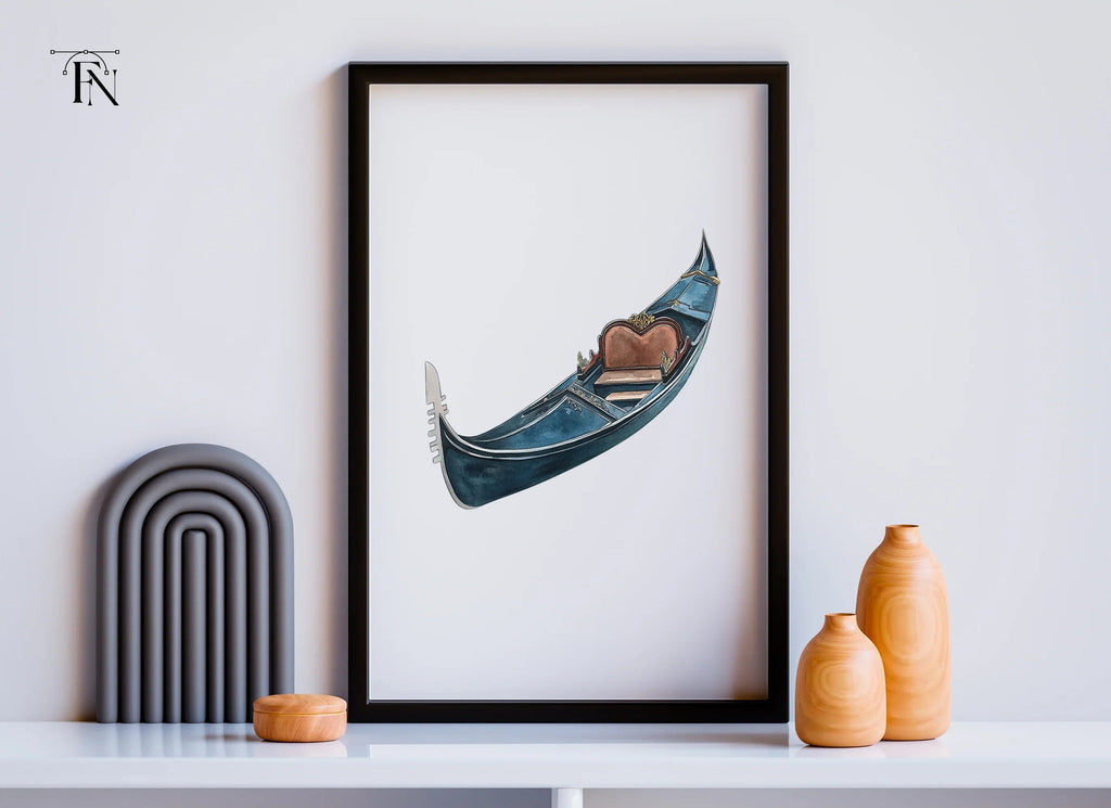 Elegant Venetian Gondola Clipart Bundle