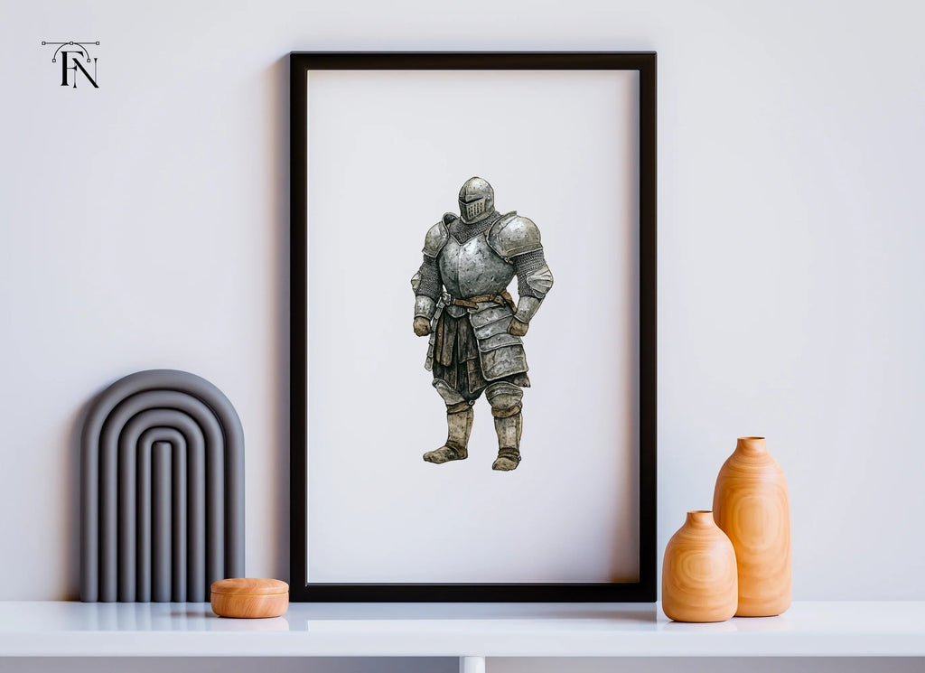 Medieval Knight Armor Clipart Bundle