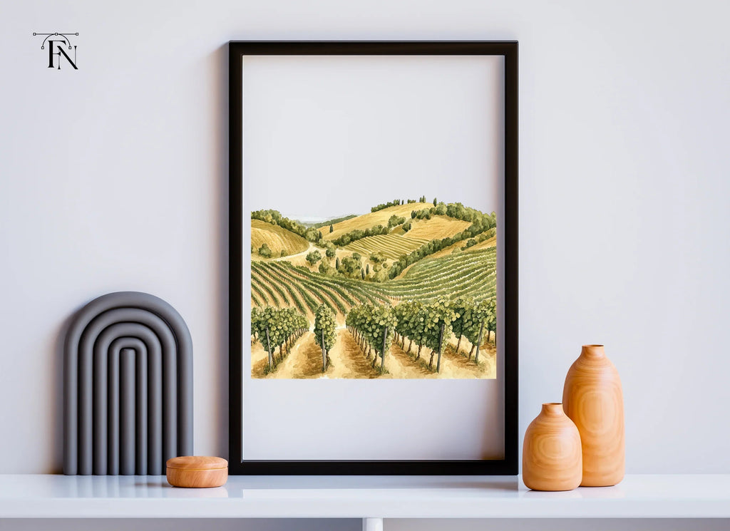 Vineyard Landscape Clipart Bundle