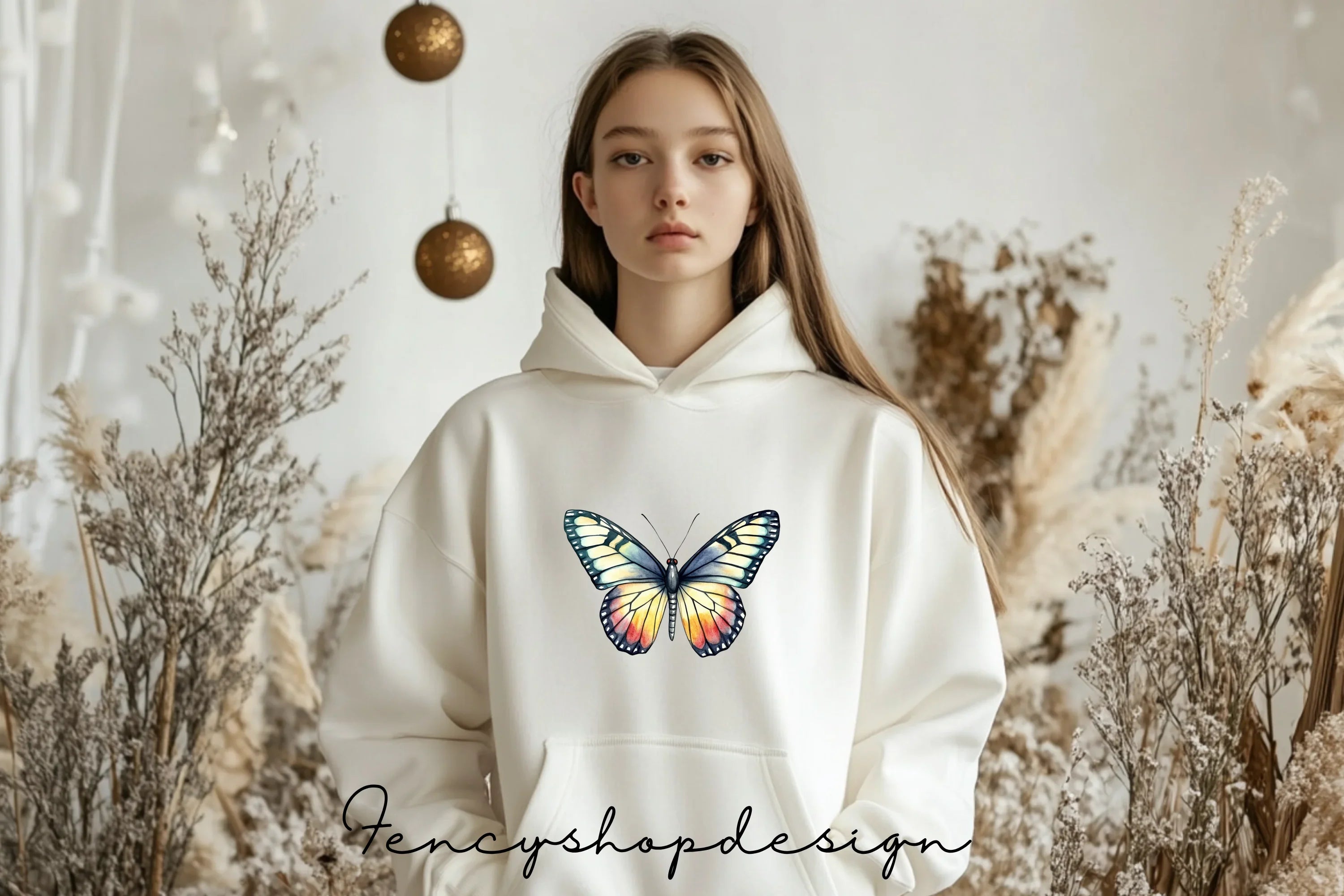 Vibrant Butterflies Clipart Bundle