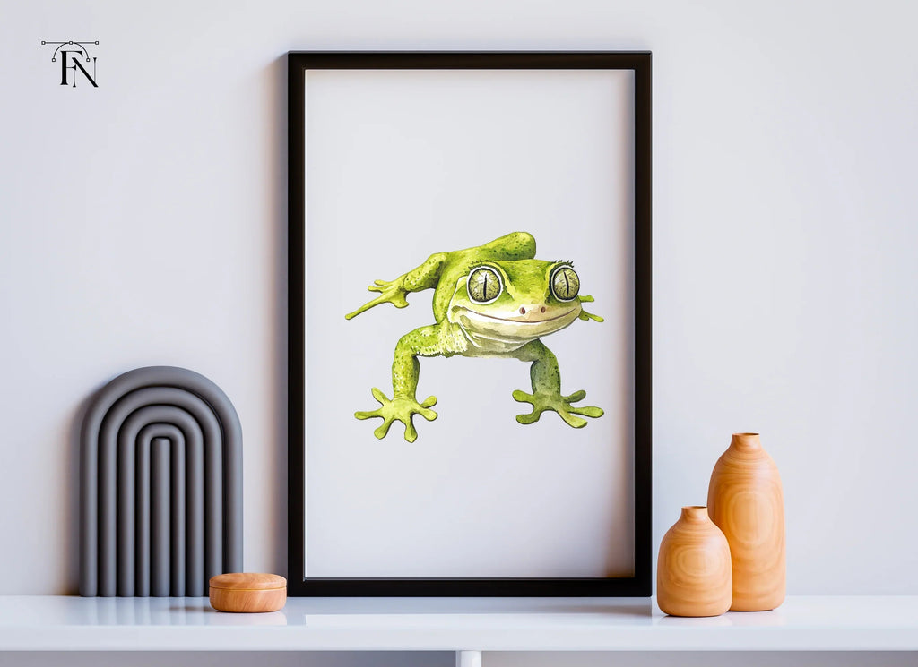Cute Green Gecko Clipart Bundle