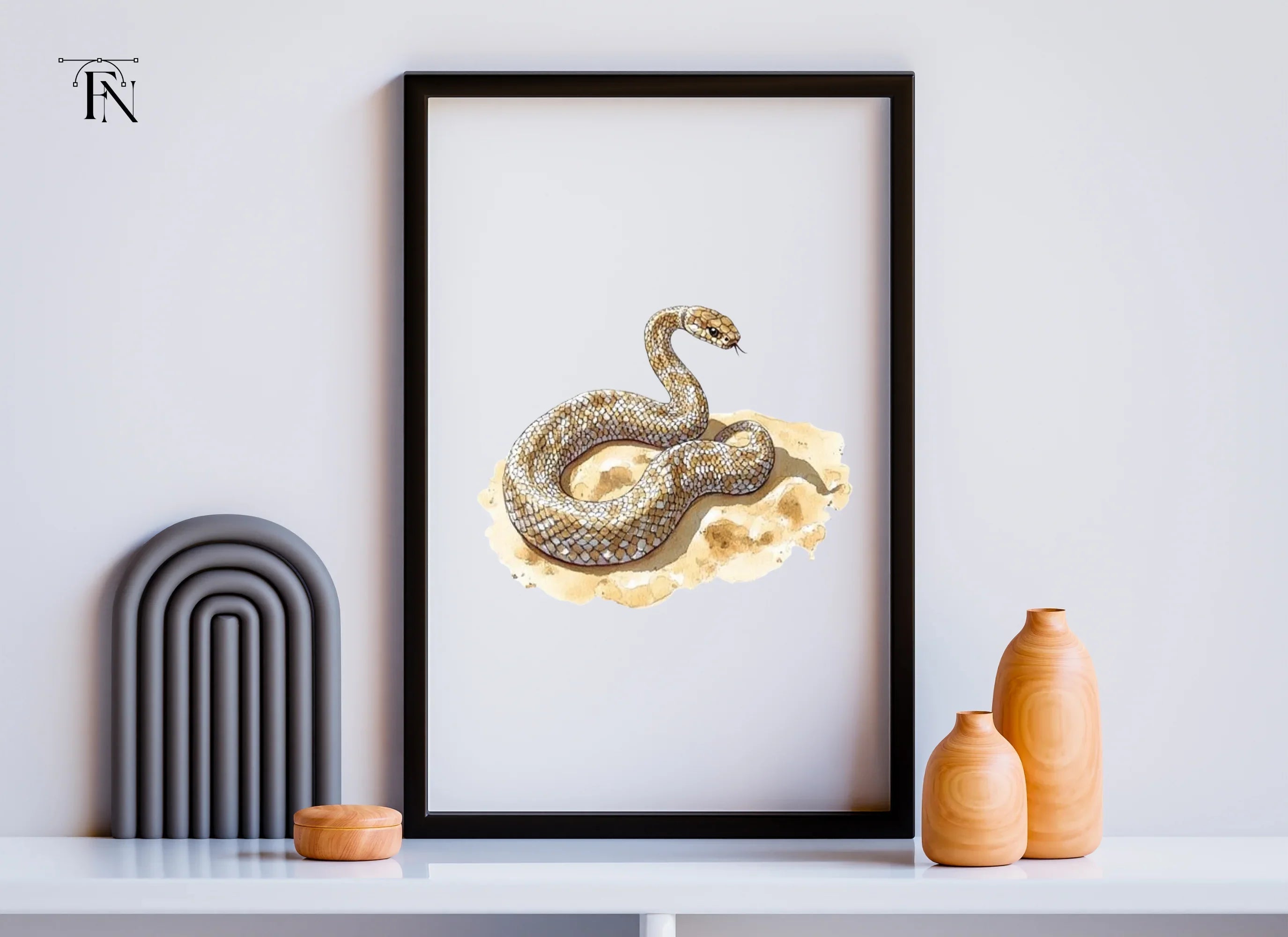Desert Snake Reptile Clipart Bundle