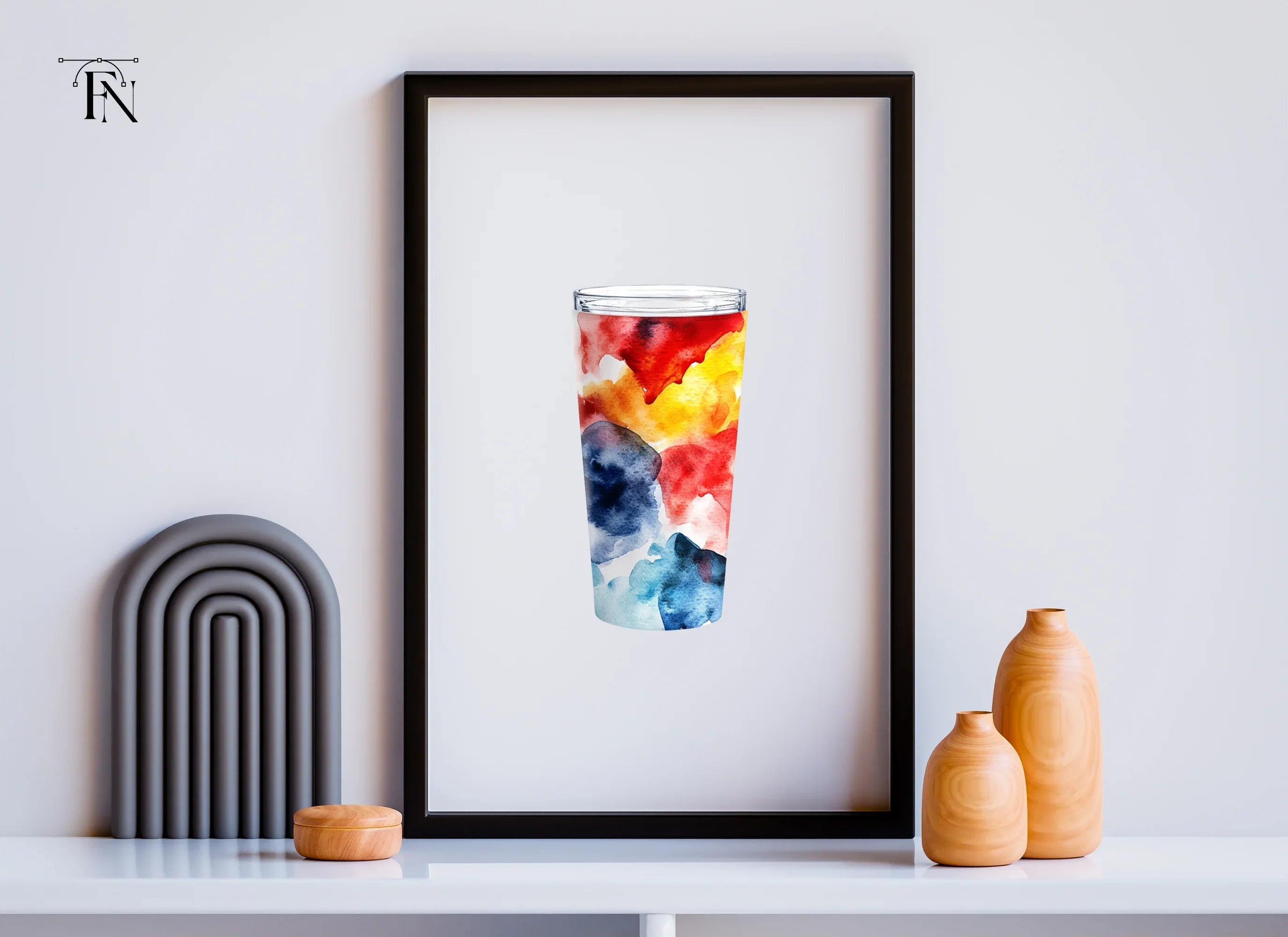 Abstract Tumbler Clipart Bundle