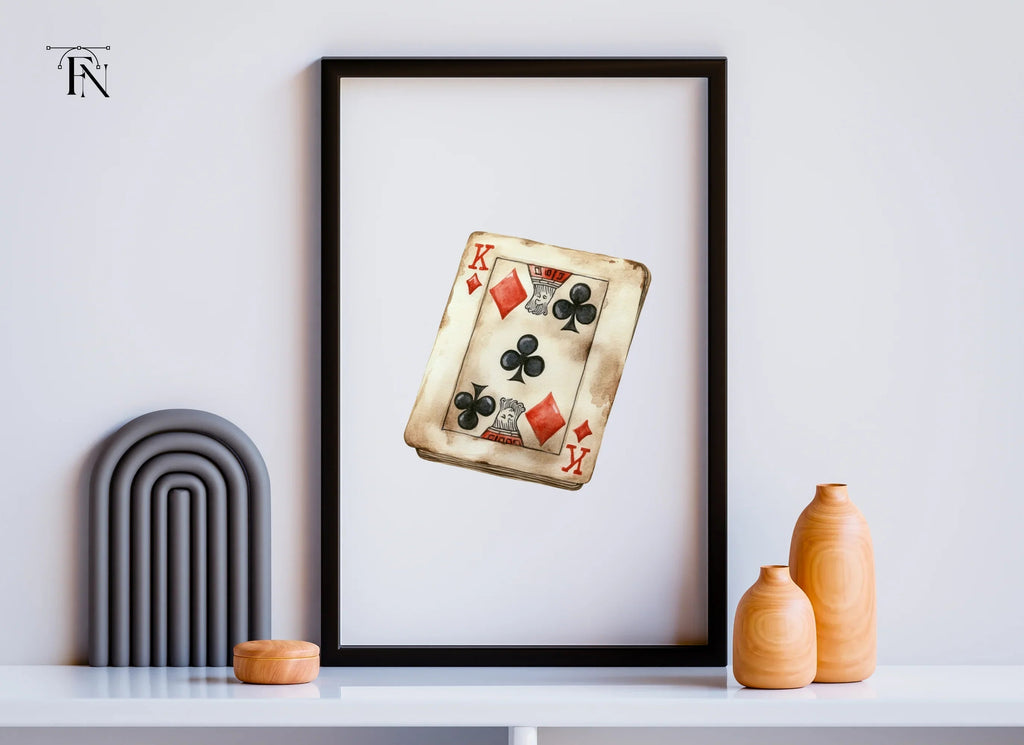 Aged King Playing Card Clipart Bundle