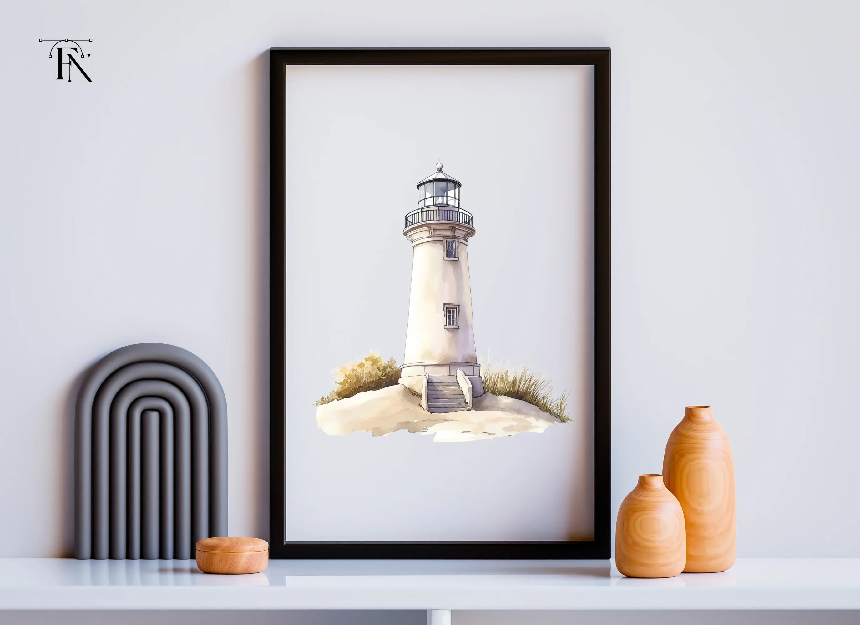 Elegant Lighthouse Clipart Bundle