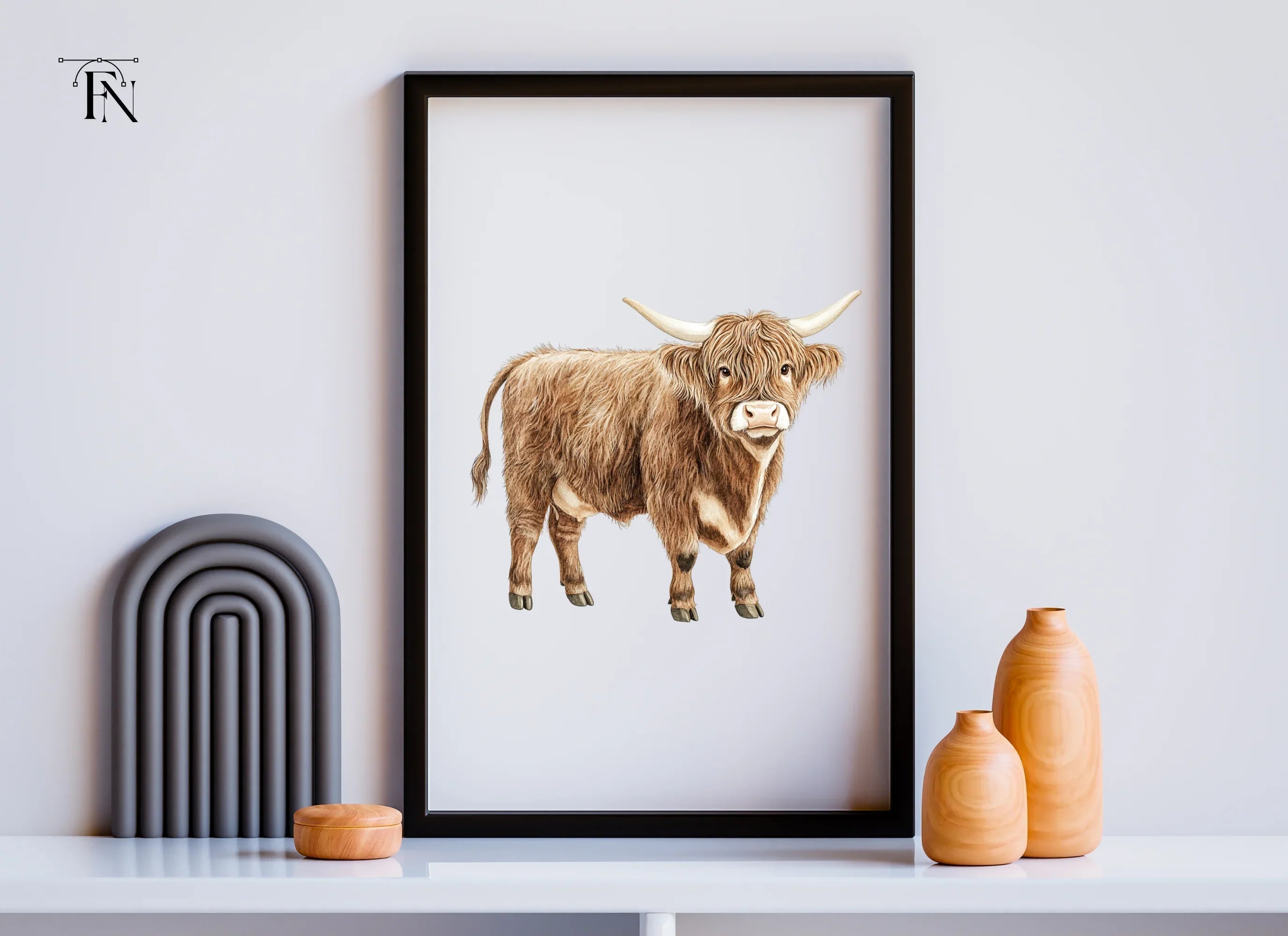 Highland Cow Clipart Bundle