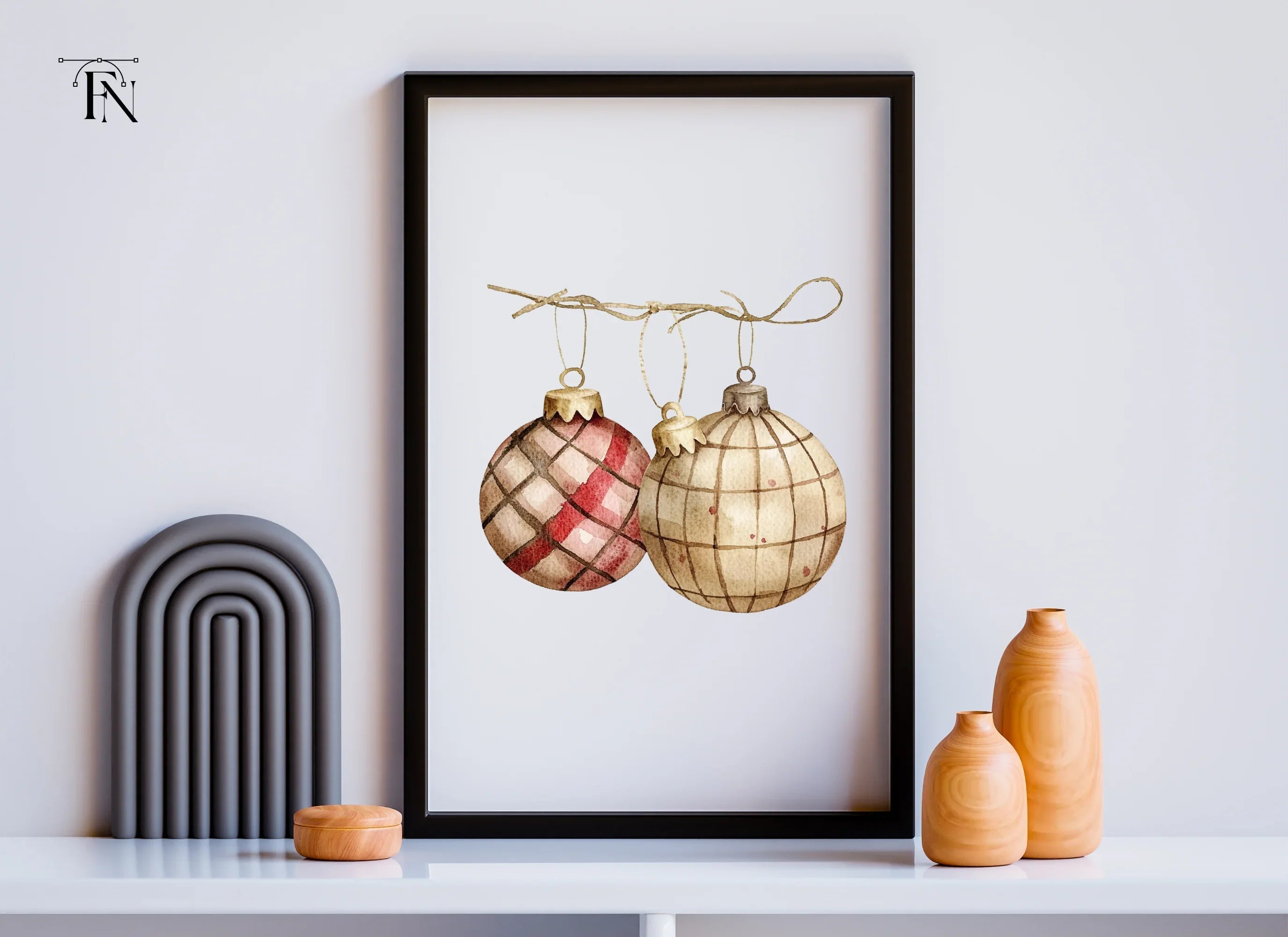 Christmas Ornaments Clipart Bundle