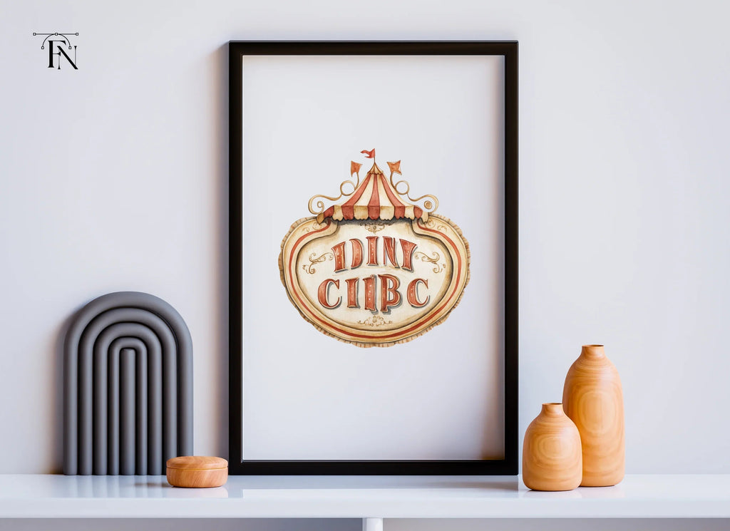 Vintage Circus Signboard Clipart Bundle