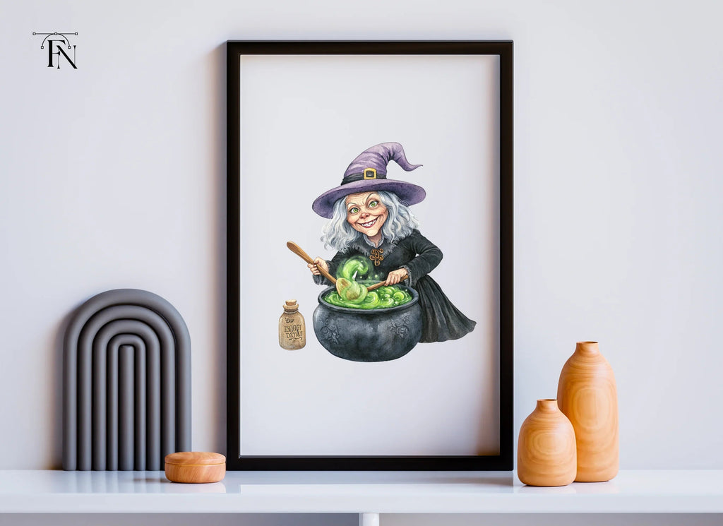 Witches Brewing Potions Clipart Bundle