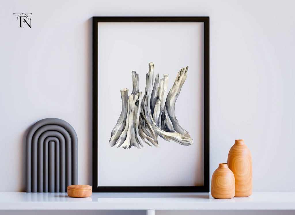 Driftwood Stack Clipart Bundle