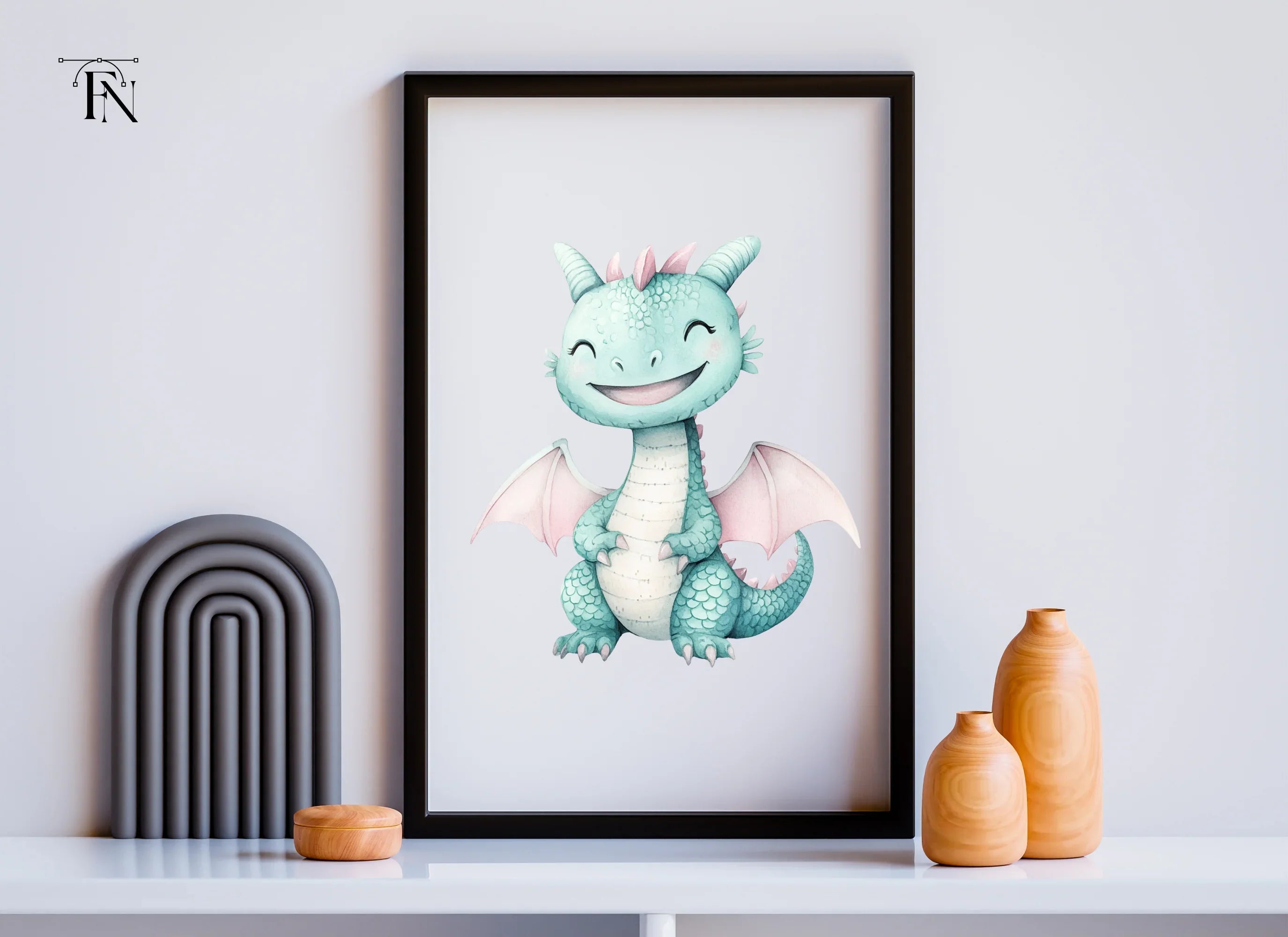 Adorable Cartoon Dragon Illustrations Clipart Bundle