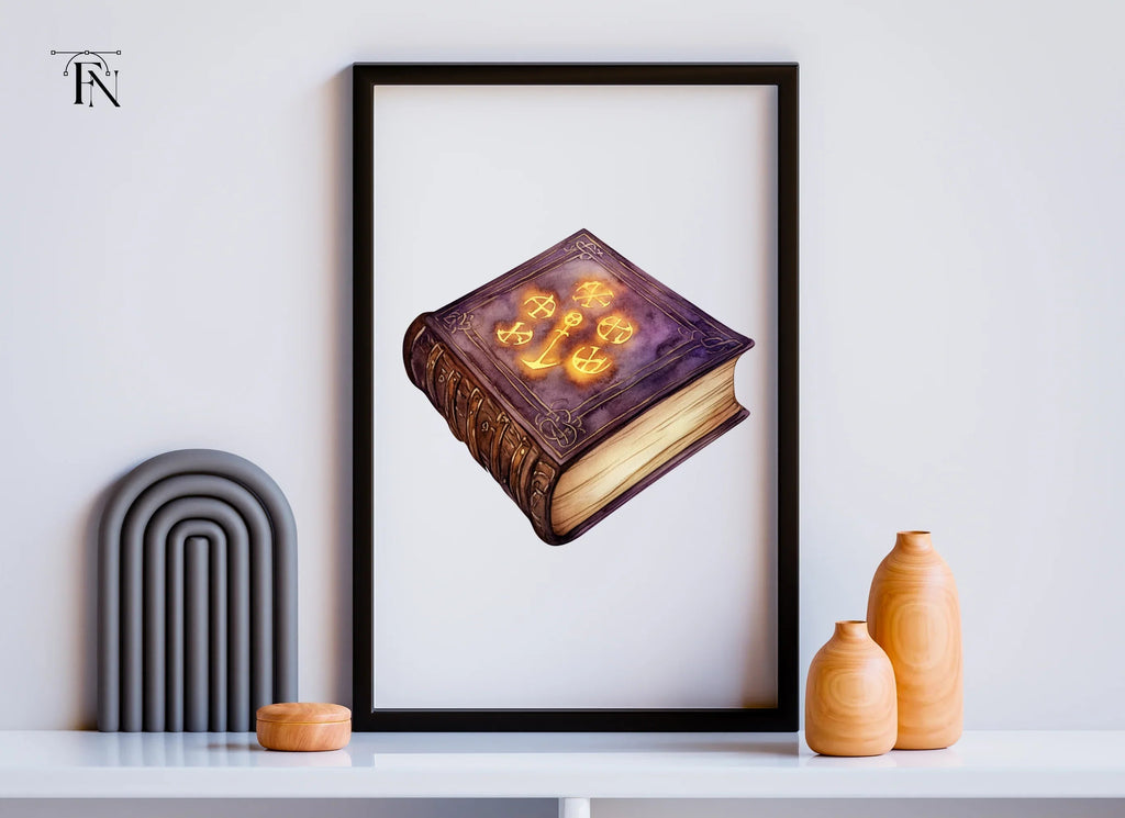 Ancient Grimoire Magic Book Clipart Bundle