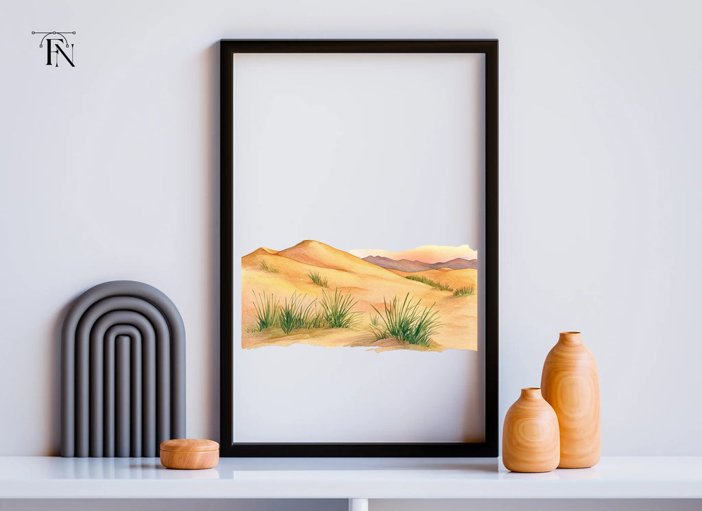 Desert Landscape Dunes Clipart Bundle