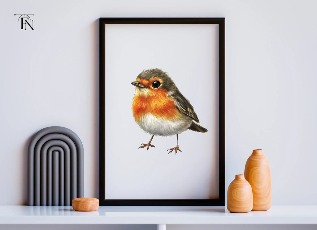 Cute Robin Bird Clipart Bundle