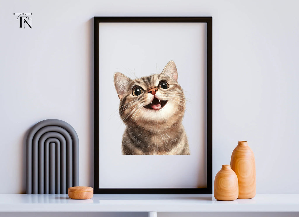 Cute Tabby Kitten Faces Clipart Bundle