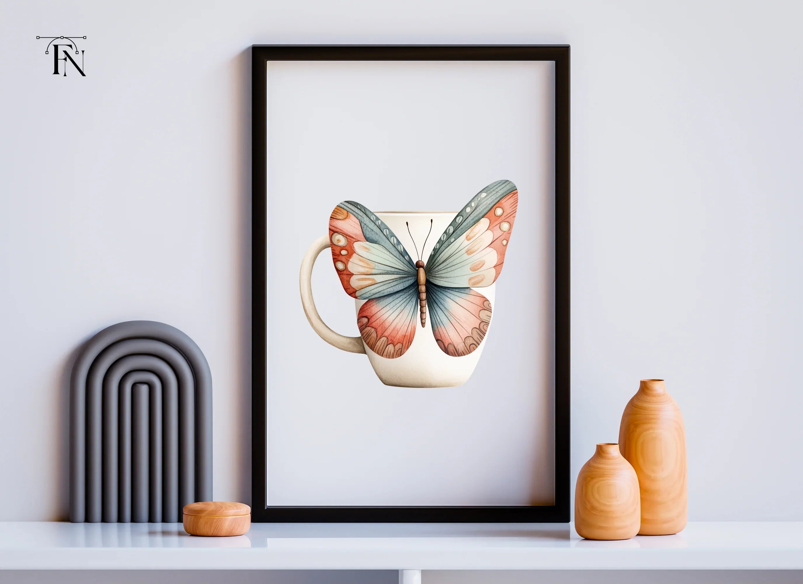 Pastel Butterfly Clipart Bundle