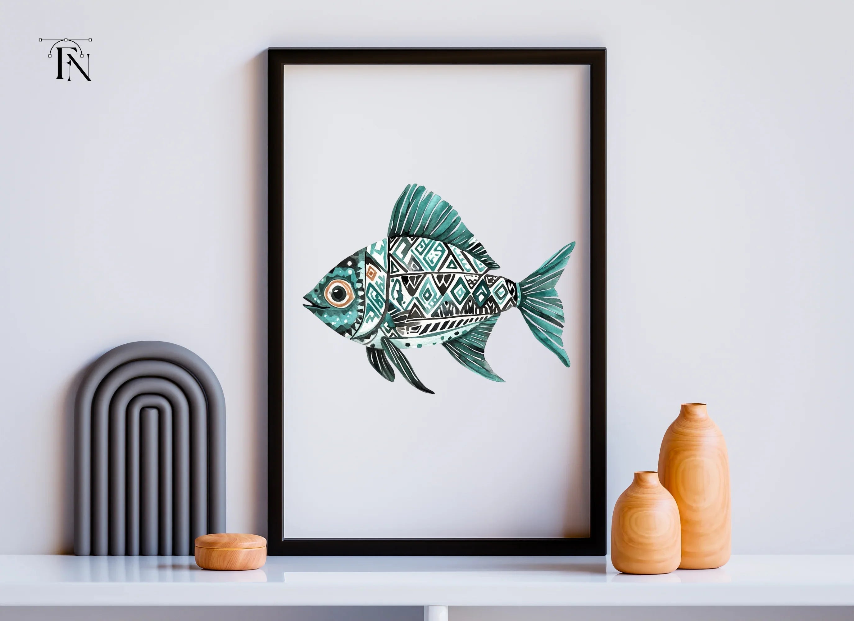 Tribal Fish Clipart Bundle