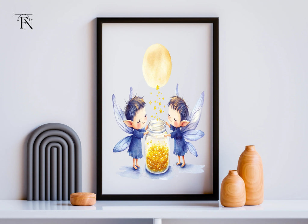 Fairies Collecting Stardust Clipart Bundle
