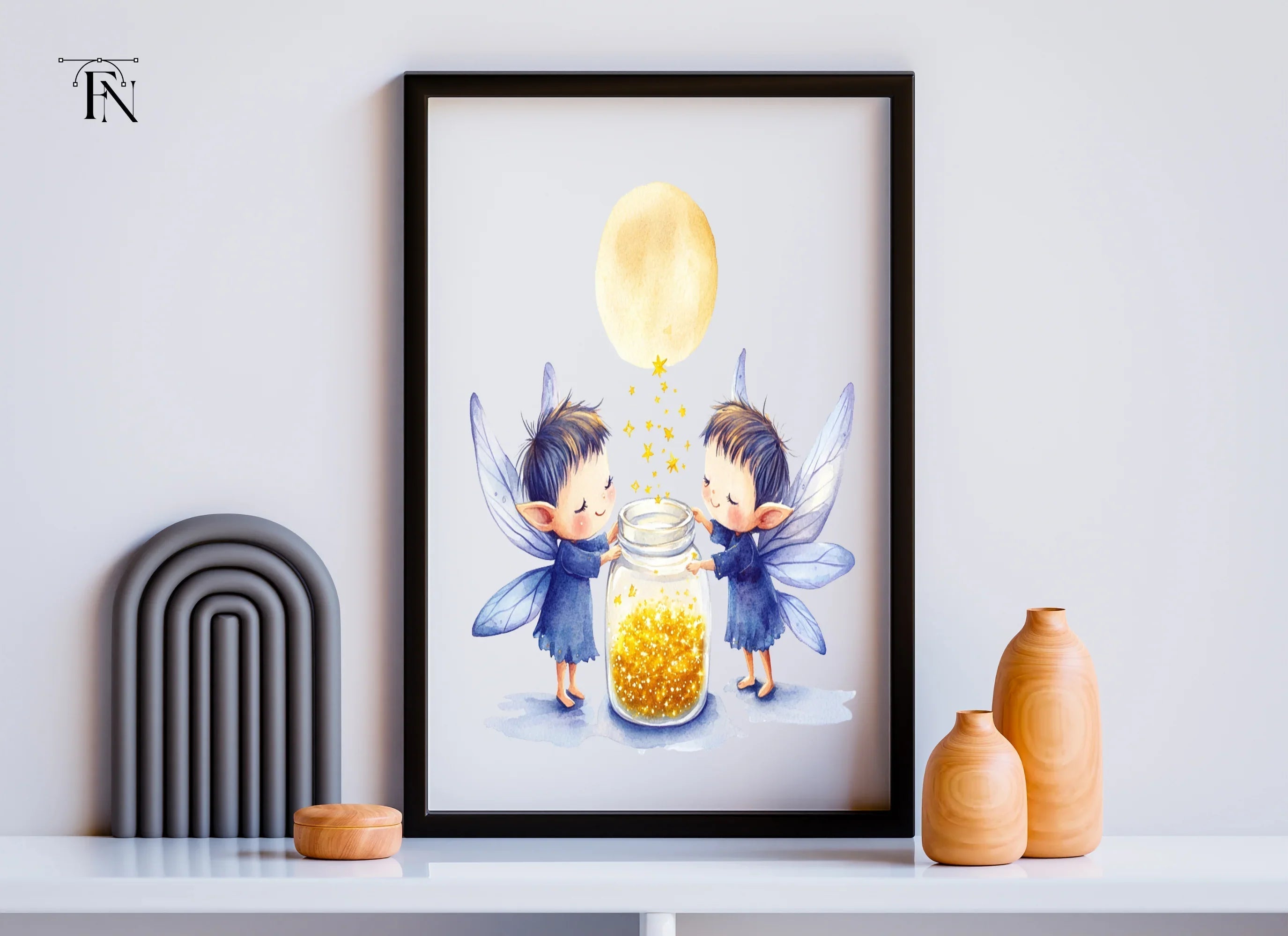 Fairies Collecting Stardust Clipart Bundle
