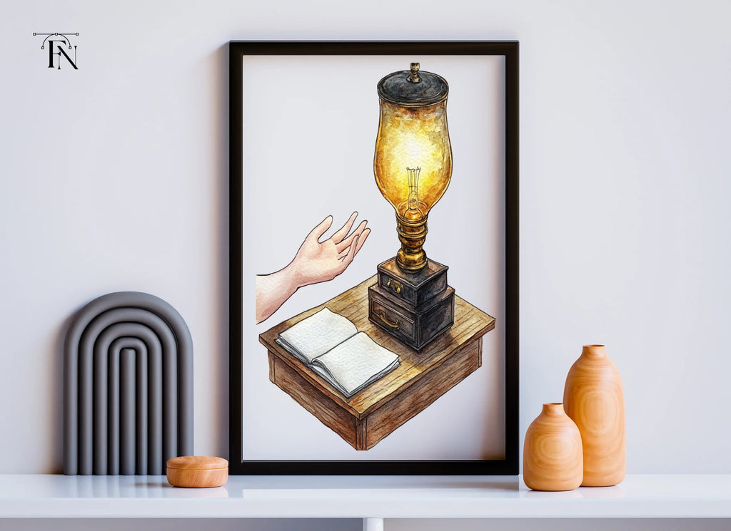 Magical Lamp and Book Clipart Bundle
