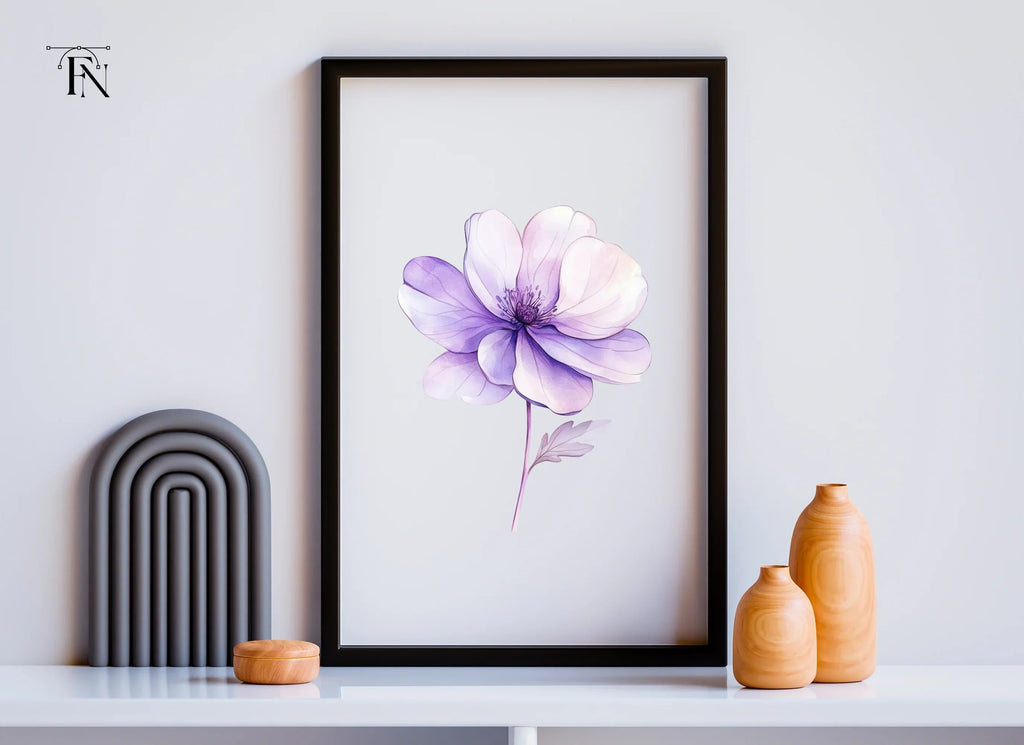 Elegant Purple Peony Flower Clipart Bundle