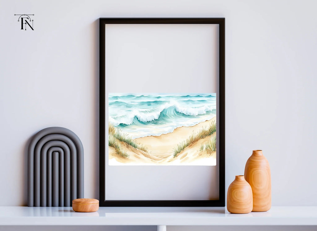 Ocean Beach Waves Clipart Bundle