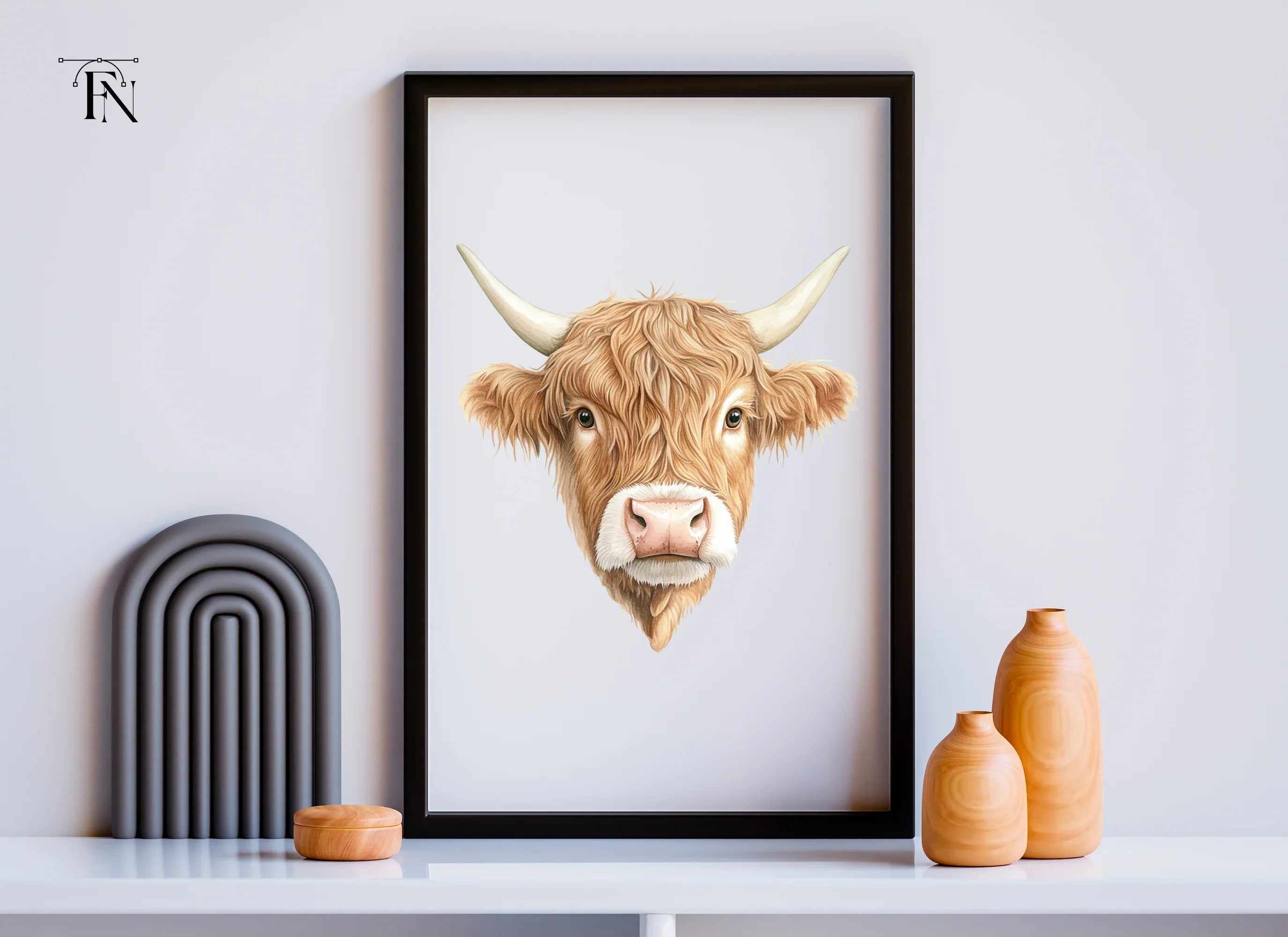 Highland Cow Clipart Bundle