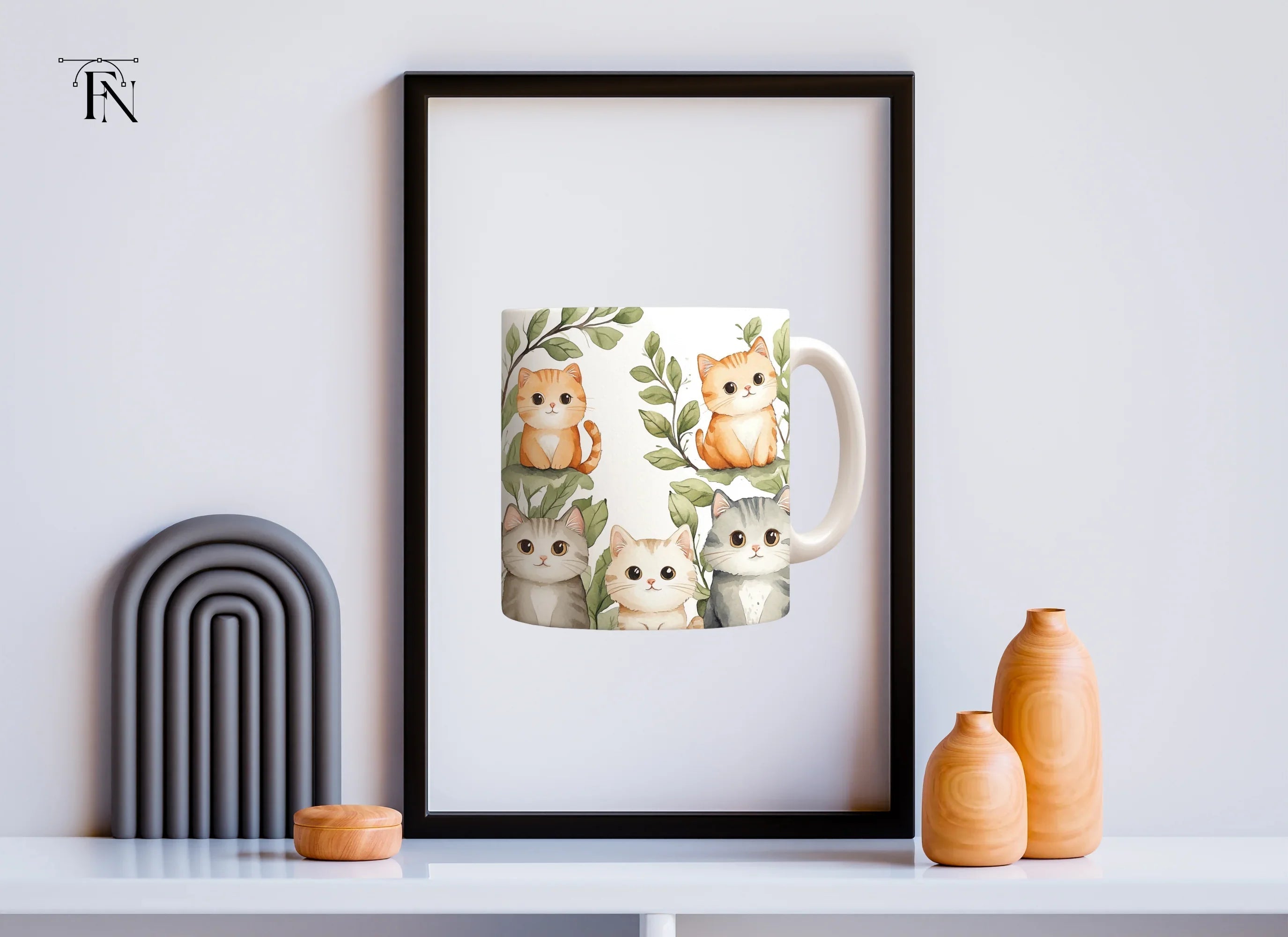 Charming Cat Designs Clipart Bundle