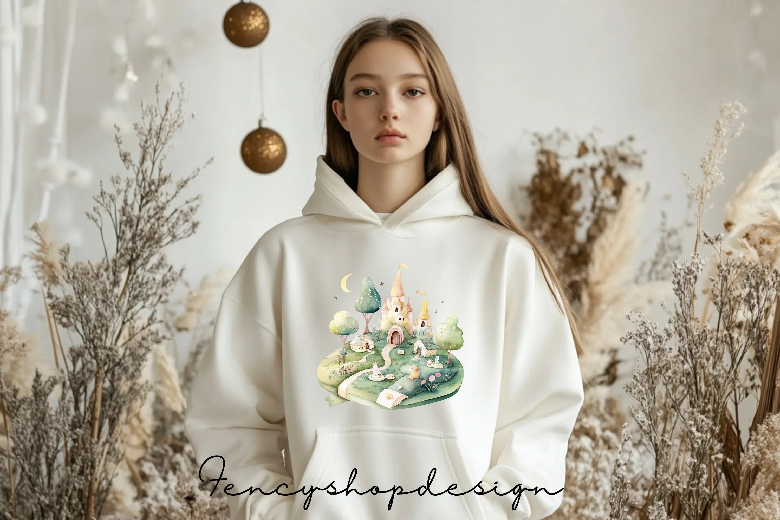 Whimsical Fairytale Village Clipart Bundle