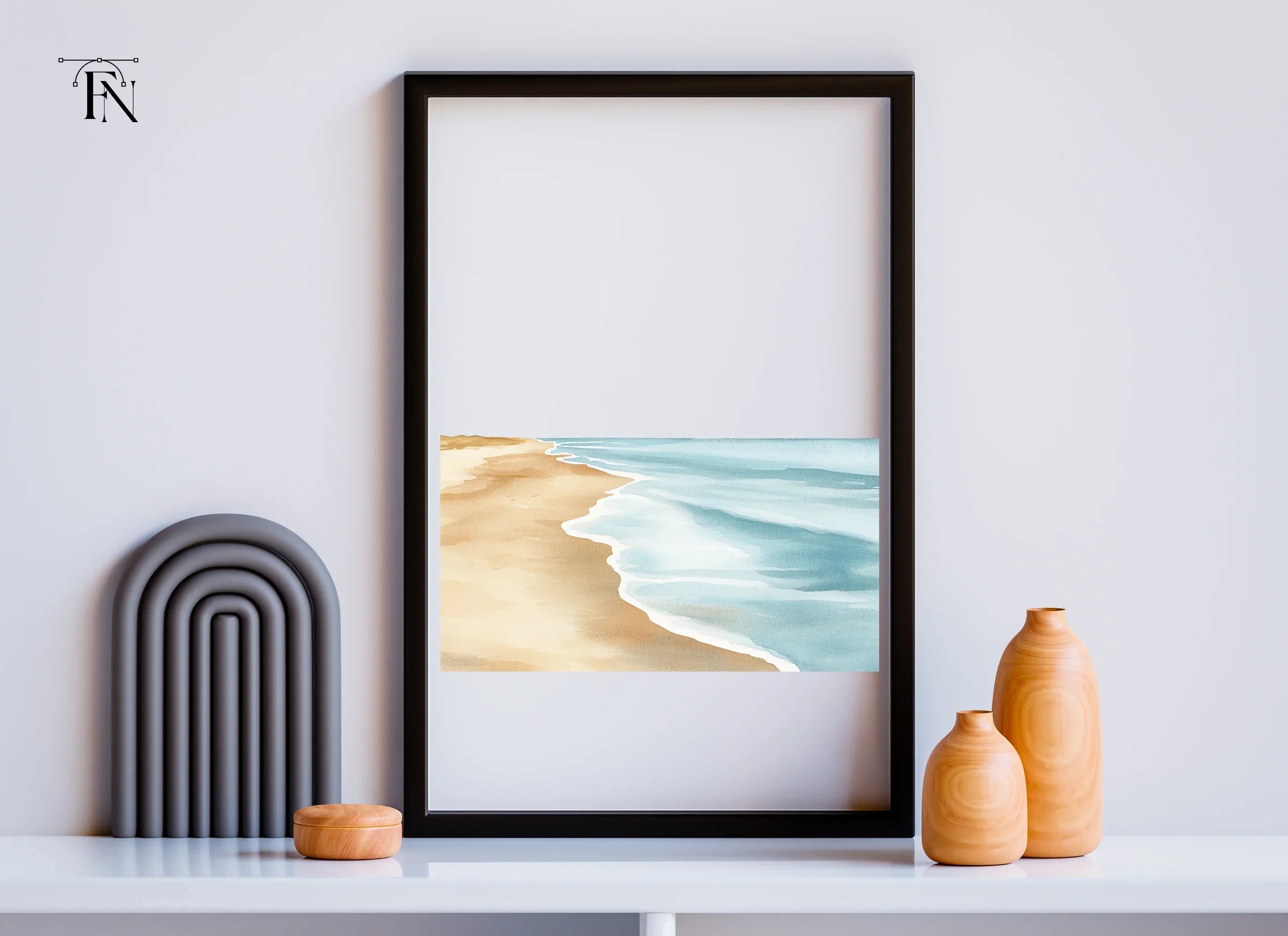 Beach and Ocean Landscape Clipart Bundle