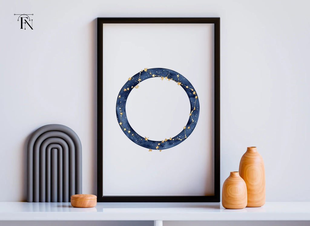Celestial Constellation Frame Clipart Bundle
