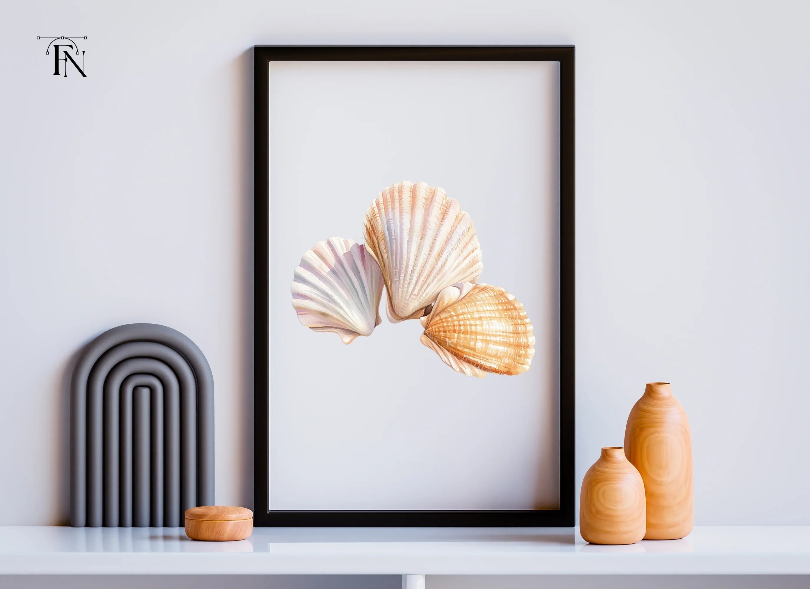 Elegant Seashells Clipart Bundle