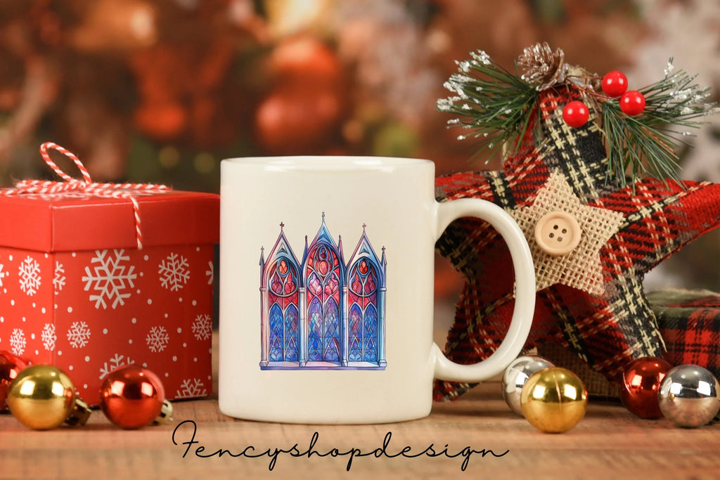 Stained Glass Windows Clipart Bundle