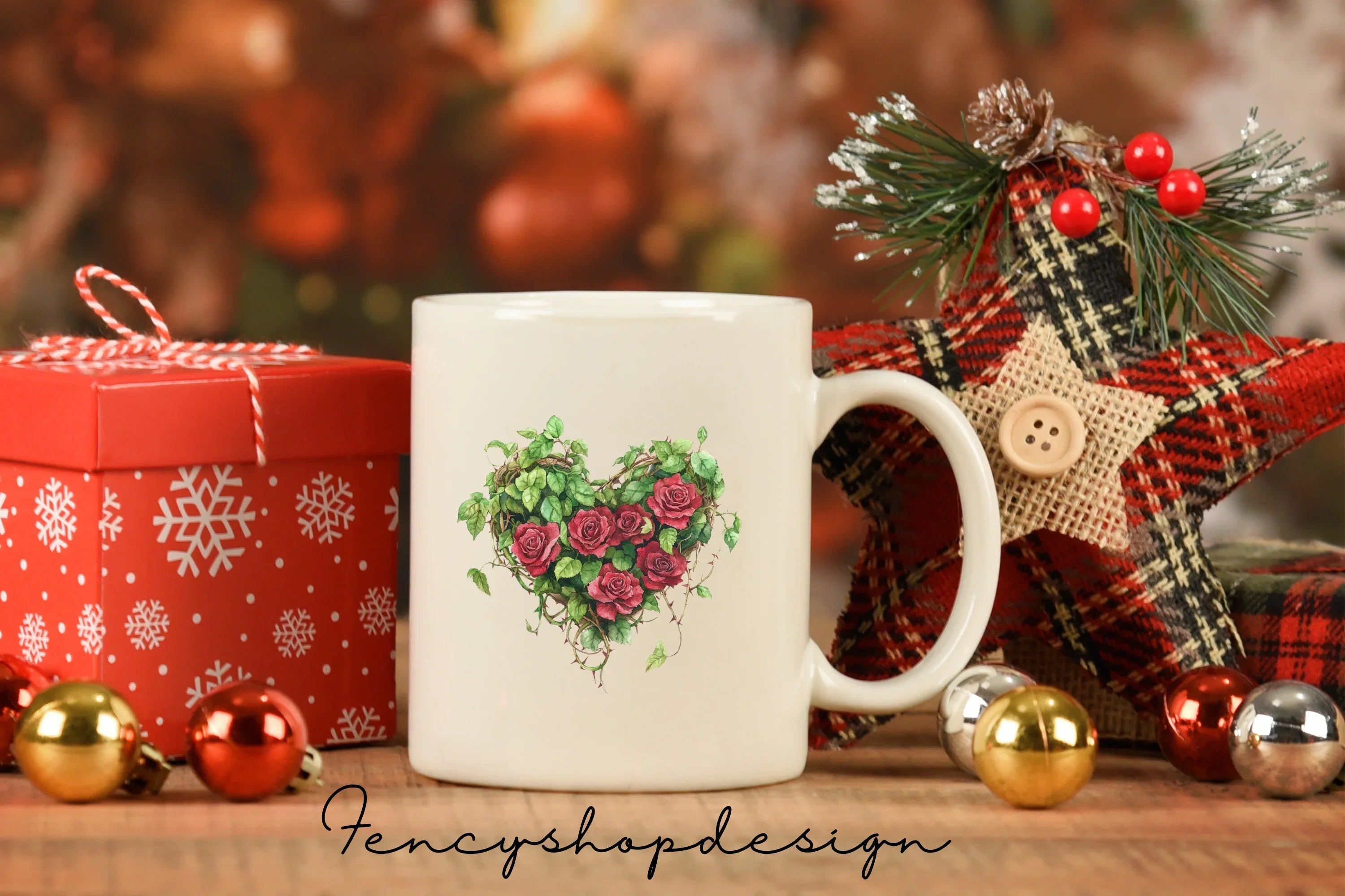 Holiday Elf Floral Hearts Adventure Bags Clipart Bundle