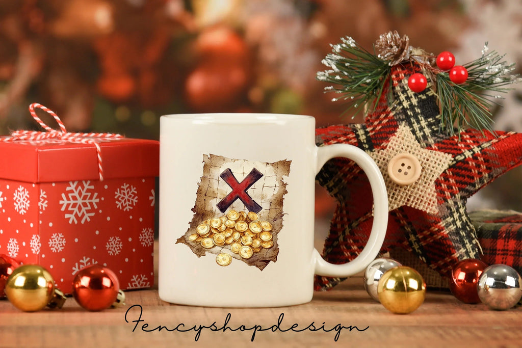 Pirate Treasure Map Adventure Clipart Bundle