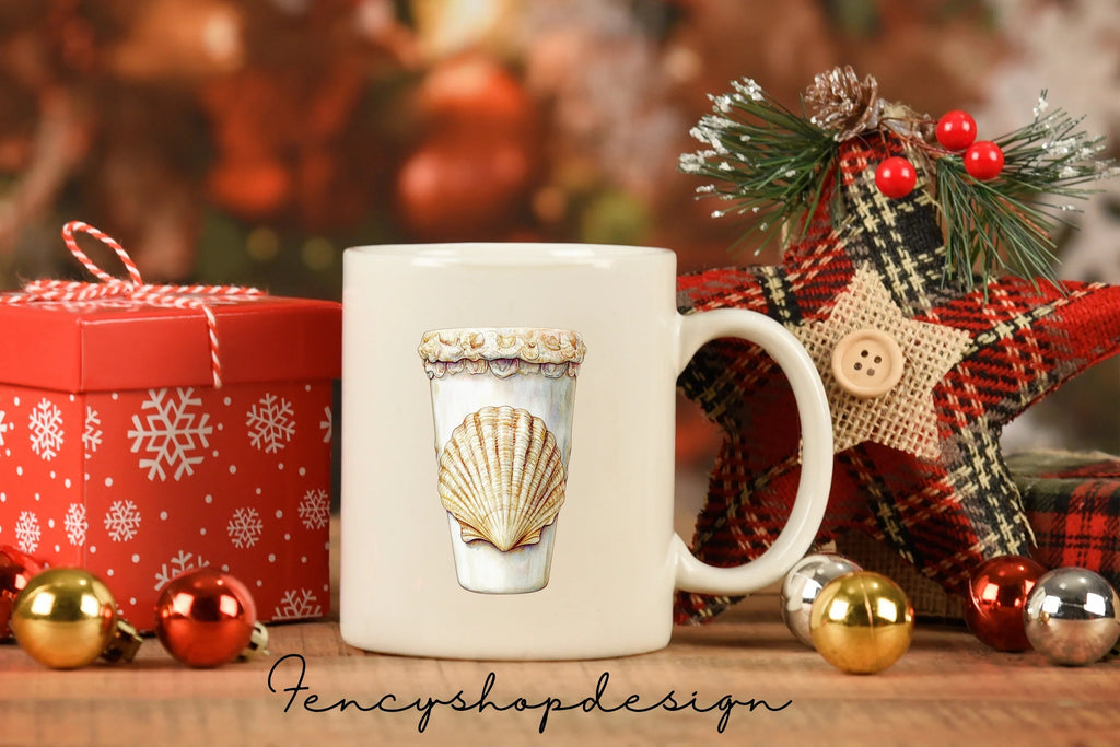 Seashells Jar Clipart Bundle