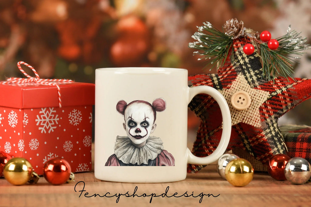 Creepy Clown Clipart Bundle