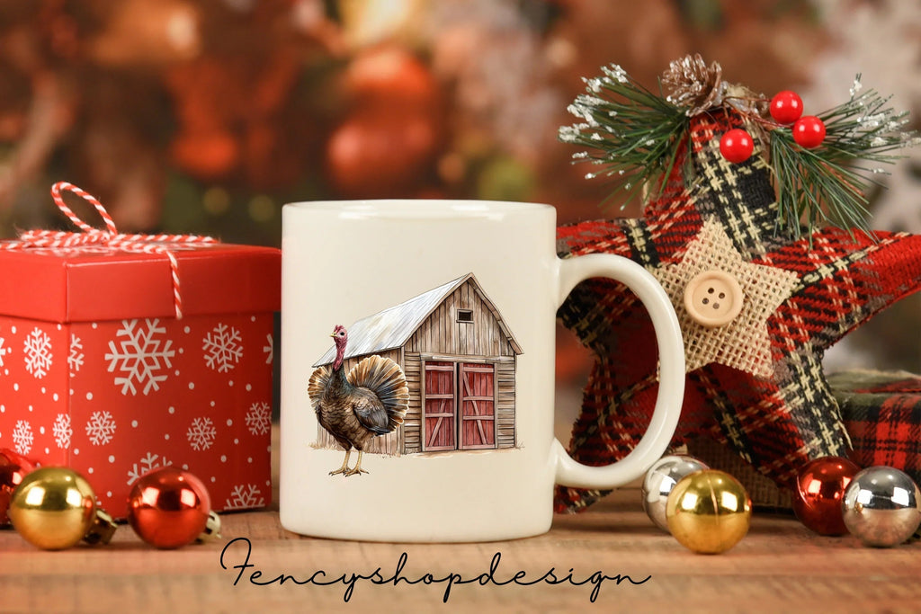 Thanksgiving Turkey Autumn Farm Clipart Bundle