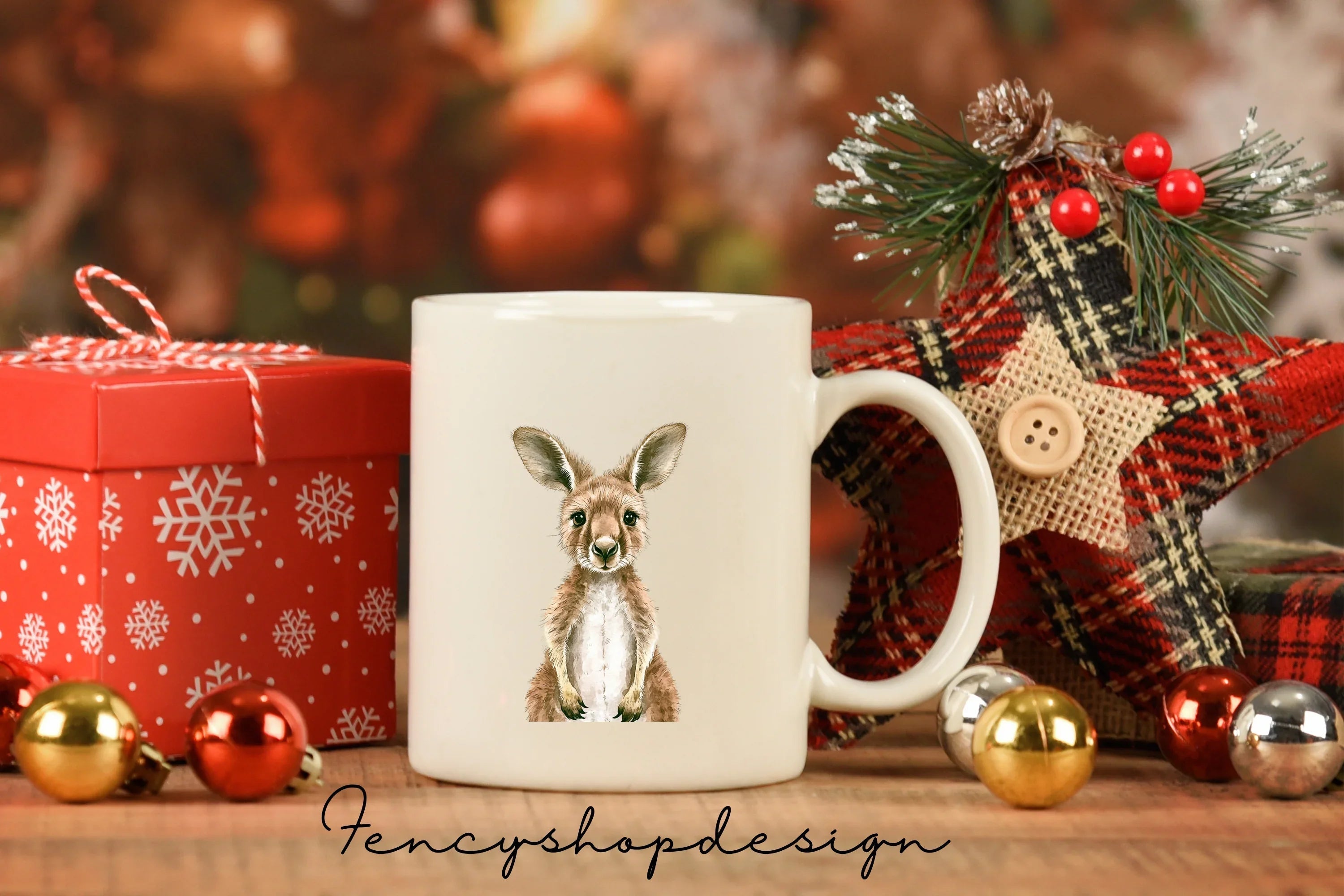 Cute Baby Kangaroo Clipart Bundle
