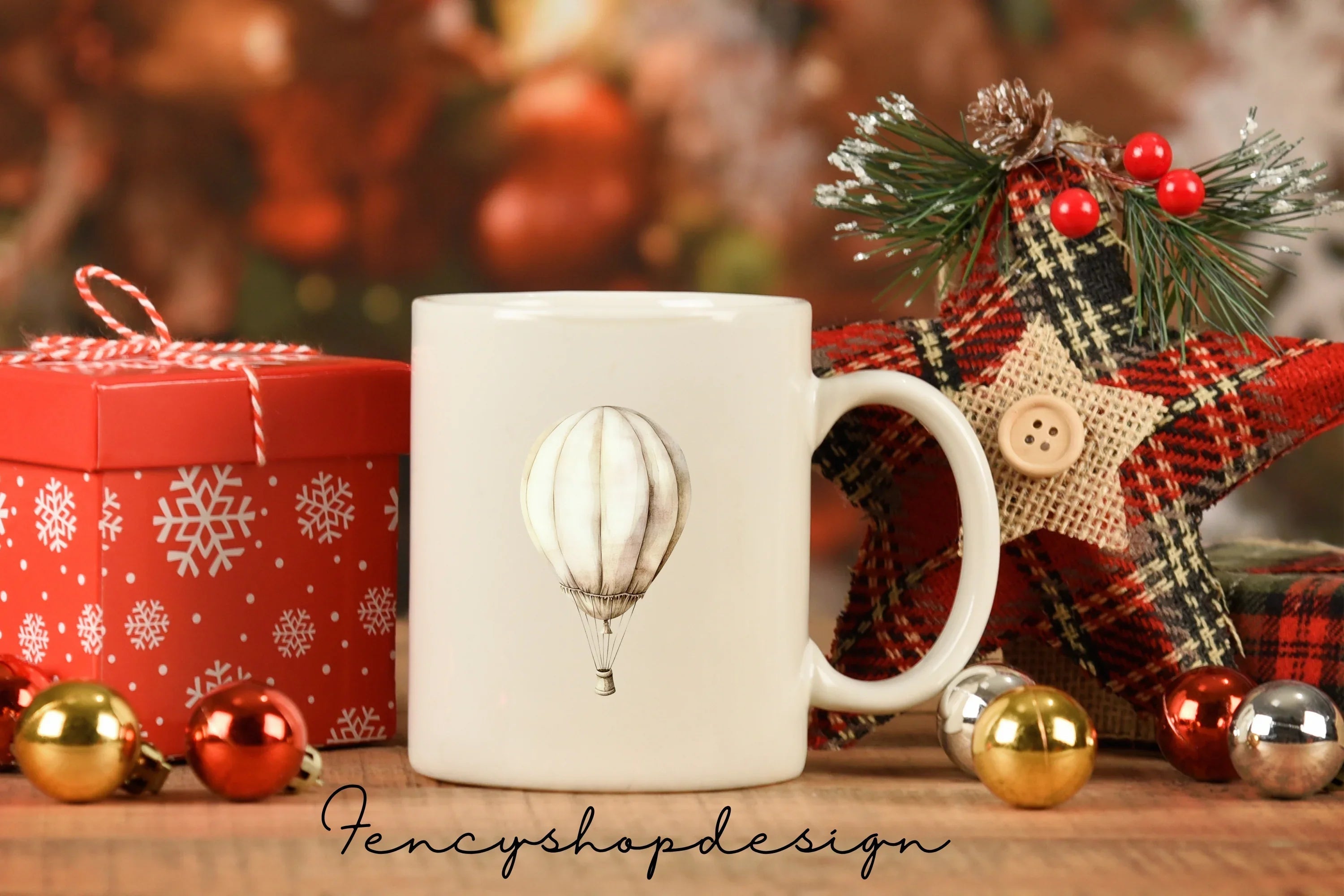 Hot Air Balloon Clipart Bundle