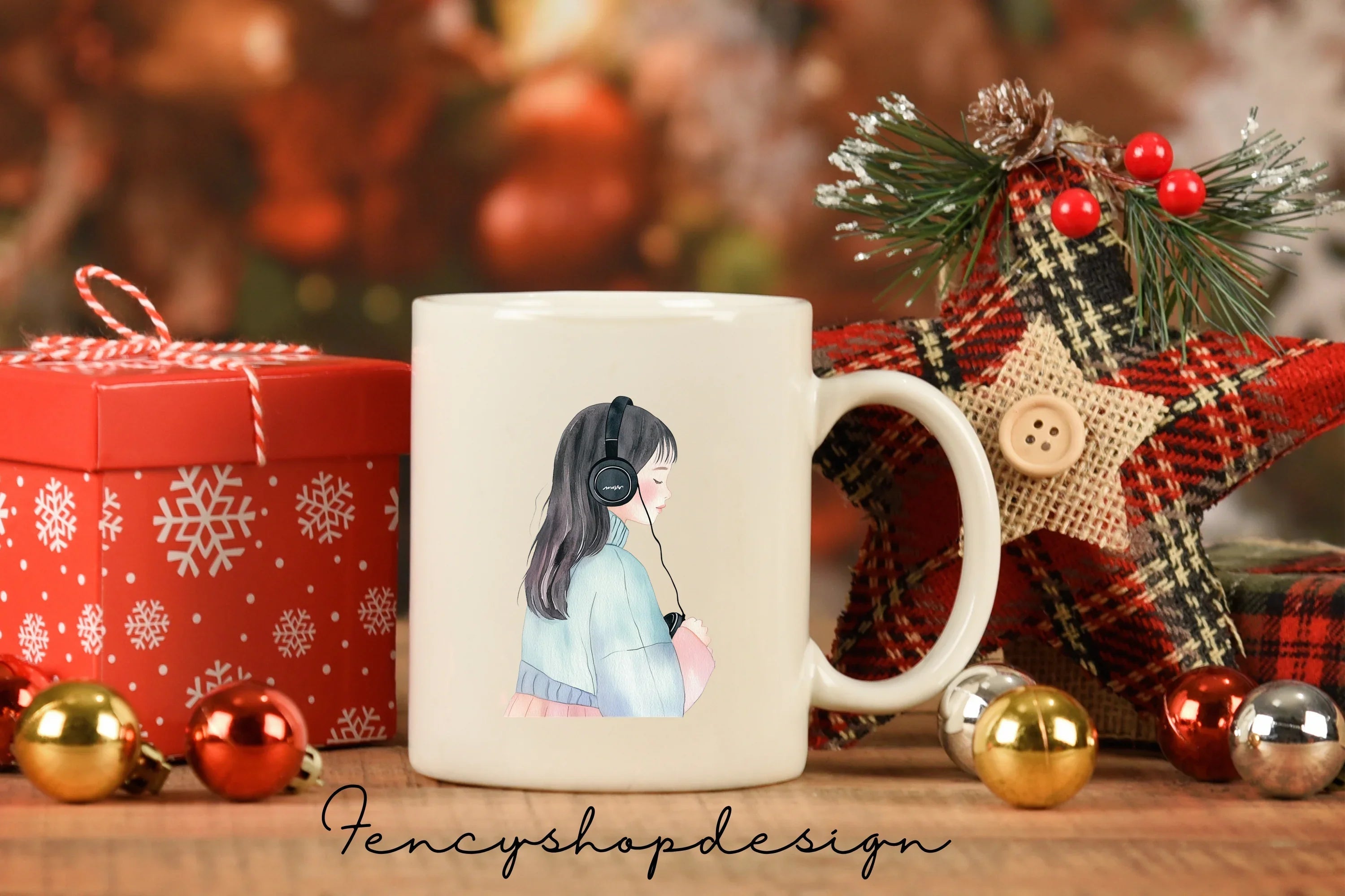 Cute Girls Music Clipart Bundle