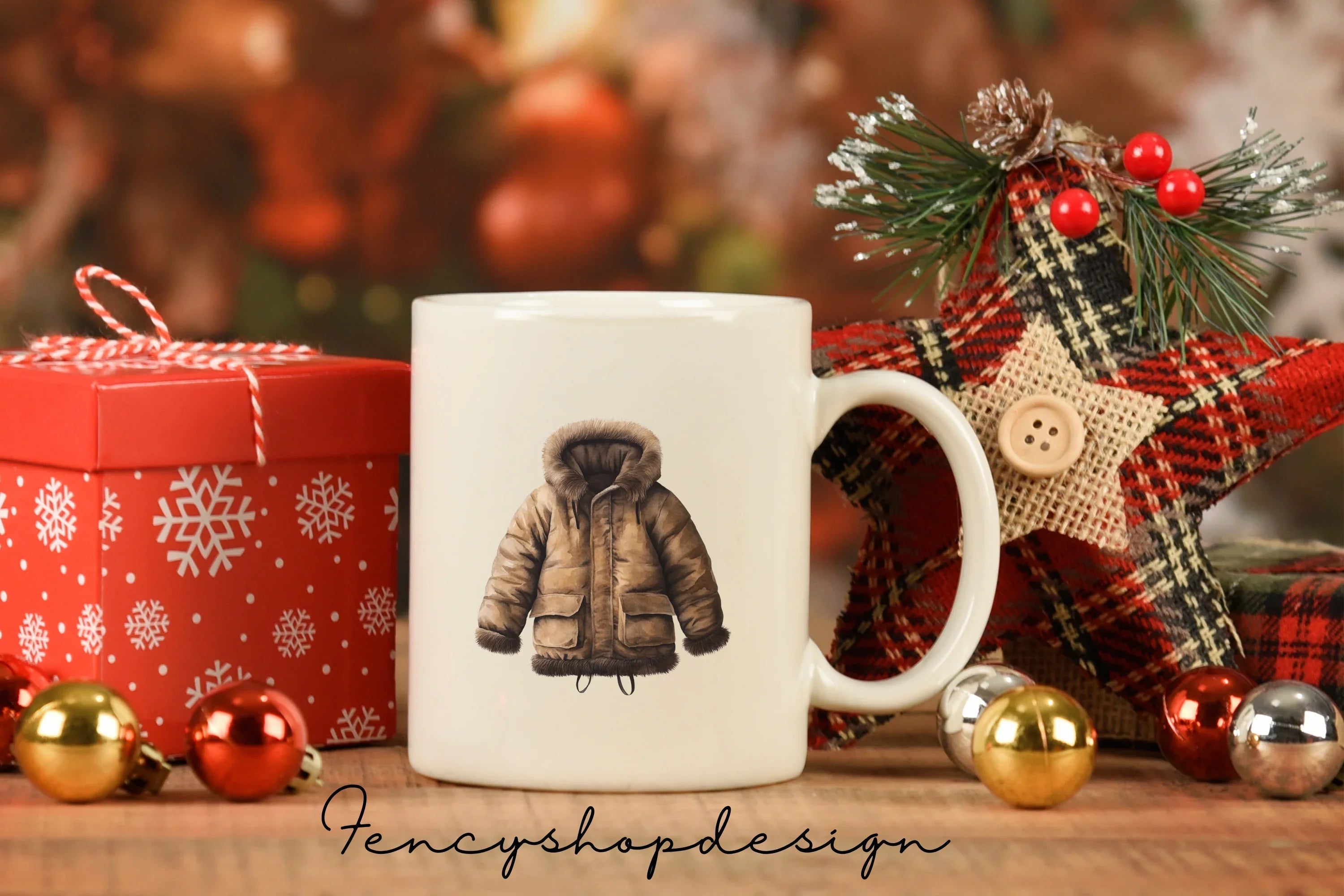 Cozy Winter Parka Clipart Bundle