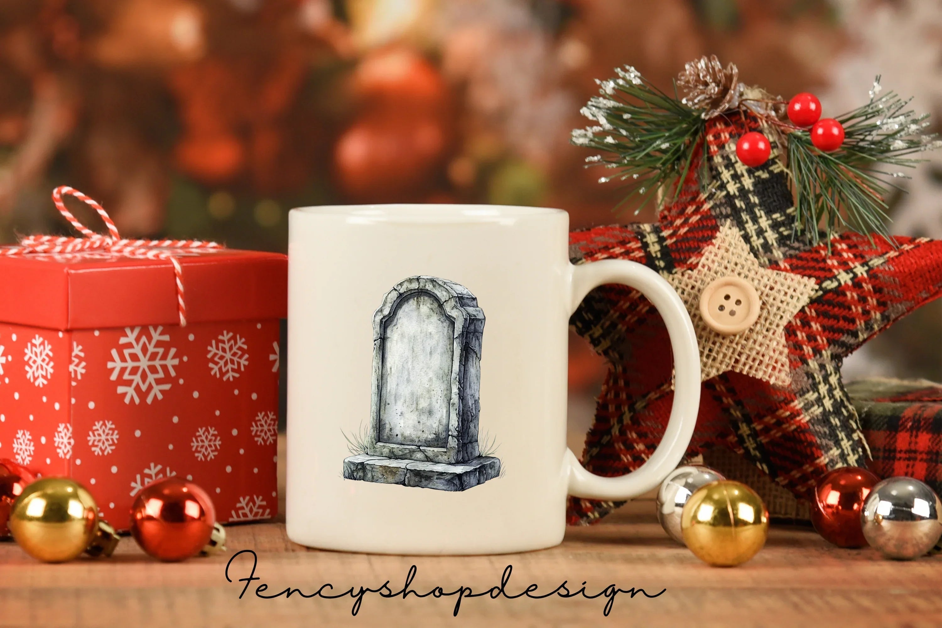 Vintage Gravestone Clipart Bundle