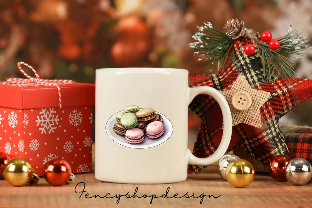Macaron Dessert Clipart Bundle