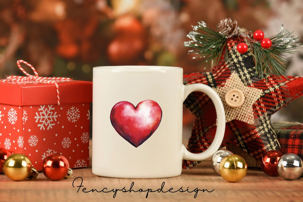 Lovely Red Hearts Clipart Bundle